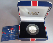 Load image into Gallery viewer, TOKYO 2020 SUMMER OLYMPIC EQUESTRIAN SILVER PROOF FIFTY PENCE 50P 2021 BOX &amp; COA
