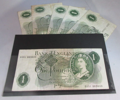 Bank of England PAGE 1970 One Pound £1 Banknotes BUY 1 RANDOM BANK NOTE