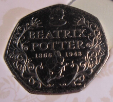 Load image into Gallery viewer, 2016 THE BEATRIX POTTER 50P COIN COLLECTOR ALBUM WITH COINS EF-AUNC
