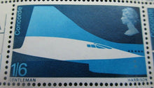 Load image into Gallery viewer, 1969 CONCORDE NOSE &amp; TAIL GENTLEMAN HARRISON 1/6 6 STAMPS MNH
