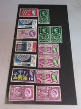 Load image into Gallery viewer, 1960&#39;S VARIOUS QUEEN ELIZABETH II 14 PRE DECIMAL STAMPS MNH IN STAMP HOLDER
