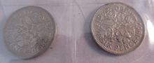 Load image into Gallery viewer, 1953-1967 QUEEN ELIZABETH II SIXPENCE 6d FULL 15 COIN SET IN CLEAR FLIP
