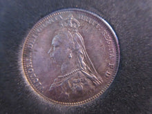 Load image into Gallery viewer, 1887 QUEEN VICTORIA JUBILEE HEAD SHILLING SPINK 3926 PROOF IN QUAD CAP
