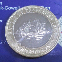 Load image into Gallery viewer, 2006 GIBRALTAR £2 TWO POUND COIN BATTLE OF TRAFALGAR 1805 - 200 YEARS ANIV BUNC
