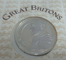 Load image into Gallery viewer, 1974 GREAT BRITONS MEDALLIC FIRST DAY COVERS FOUR 1OZ SILVER MEDALS PNC IN BOX
