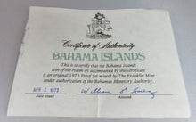 Load image into Gallery viewer, 1973 BAHAMA ISLANDS COIN OF THE REALM 5 COIN SET WITH POUCH AND COA
