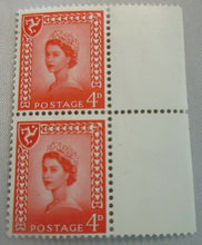 Load image into Gallery viewer, VARIOUS QUEEN ELIZABETH II 4d (6 PAIRS) 12 STAMPS MNH WITH CLEAR FRONTED HOLDER
