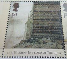 Load image into Gallery viewer, 2004 JRR TOLKIEN LORD OF THE RINGS 1ST CLASS SET TEN STAMPS MNH IN STAMP HOLDER
