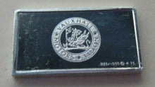 Load image into Gallery viewer, 1924 VAUXHALL 15mm X 10mm 1.60gram SILVER INGOT WITH INFORMATION SLIP
