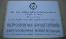 Load image into Gallery viewer, 2011 WILLIAM &amp; KATE- A ROYAL LOVE STORY- THE SPORTING PRINCE COMMEMORATIVE COVER
