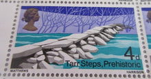 Load image into Gallery viewer, 1968 TARR STEPS PREHISTORIC 4d BLOCK OF 30 STAMPS MNH
