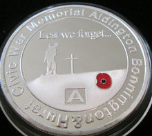 Load image into Gallery viewer, 2016 Aldington War Memorial POPPY Medallion LEST WE FORGET LIMIT 2000 NUMBERED
