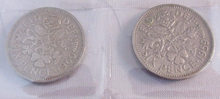 Load image into Gallery viewer, 1953-1967 QUEEN ELIZABETH II SIXPENCE 6d FULL 15 COIN SET IN CLEAR FLIP
