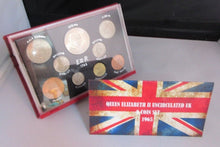 Load image into Gallery viewer, 1965 UK QEII COINAGE OF GREAT BRITAIN UNCIRCULATED 9 COIN PRE-DECIMAL SET
