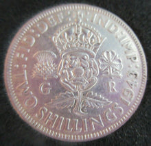 Load image into Gallery viewer, 1943 KING GEORGE VI  .500 SILVER FLORIN TWO SHILLINGS COIN WITH QUADRANT CAPSULE
