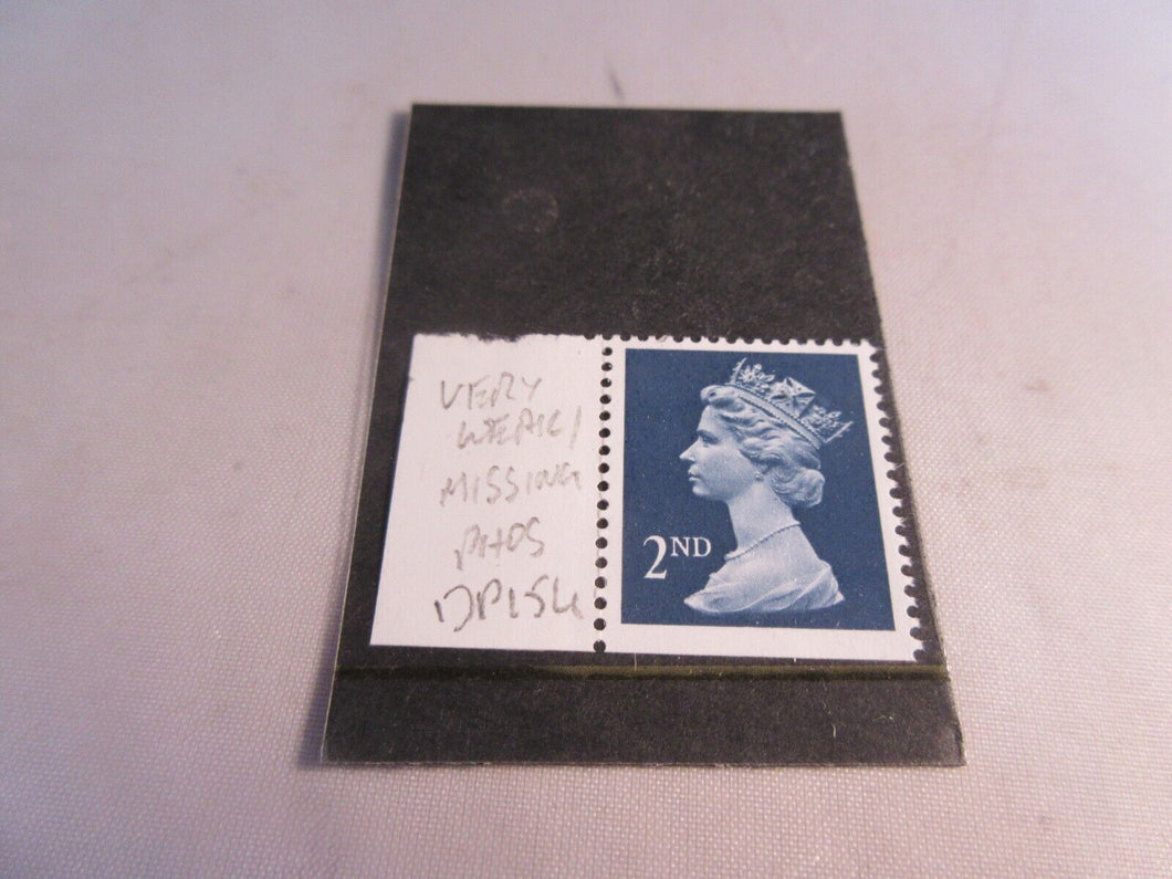 1990 QUEEN ELIZABETH II SECOND CLASS IMPERF MNH IN STAMP HOLDER