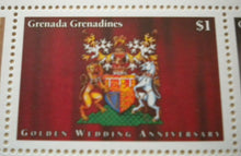 Load image into Gallery viewer, 1947-1997 THE GOLDEN WEDDING ANNIVERSARY QEII PP GRENADA GRENADINES 6 MNH STAMPS
