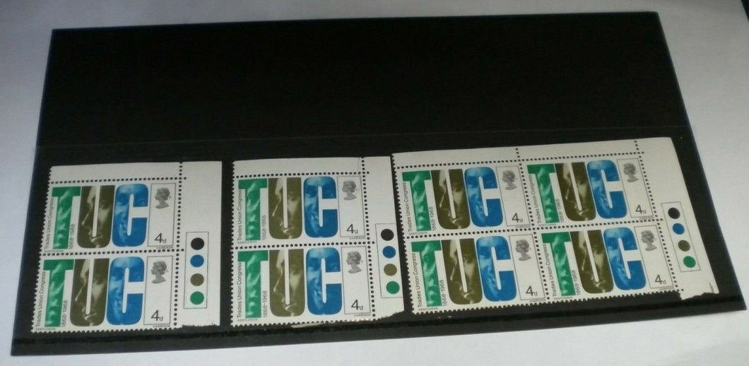 1968 BRITISH TUC 4d 8 STAMPS MNH INCLUDES TRAFFIC LIGHTS