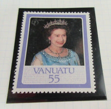 Load image into Gallery viewer, 1986 QUEEN ELIZABETH II 60TH BIRTHDAY  VANUATU STAMPS &amp; ALBUM SHEET
