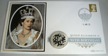 Load image into Gallery viewer, 2021 QUEEN ELIZABETH II&#39;S 95TH BIRTHDAY SILVER PLATED HALF DOLLAR COVER PNC
