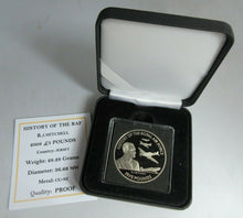 Load image into Gallery viewer, 2008 HISTORY OF THE RAF RJ MITCHELL PROOF £5 FIVE POUND CROWN BOX COA
