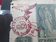 Load image into Gallery viewer, WWII POLISH GERMAN BANK NOTE 1941 KROKOW 50 ZLOTYCH VERY RARE INVASTION NOTE
