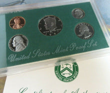 Load image into Gallery viewer, USA PROOF 5 COIN SET 1997 SANFASICO MINT KENEDY 1/2 DOLLAR - CENT US MINT
