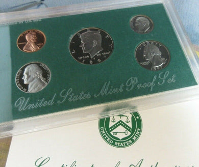 USA PROOF 5 COIN SET 1997 SANFASICO MINT KENEDY 1/2 DOLLAR - CENT US MINT