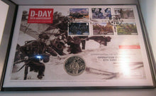 Load image into Gallery viewer, 2014 D-Day 70th Anniversary Jersey Silver Proof £5 COIN COVER + COA
