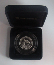 Load image into Gallery viewer, 2000 Battle of Britain Royal Mint Silver Proof Piedfort Guernsey 50p Coin Boxed
