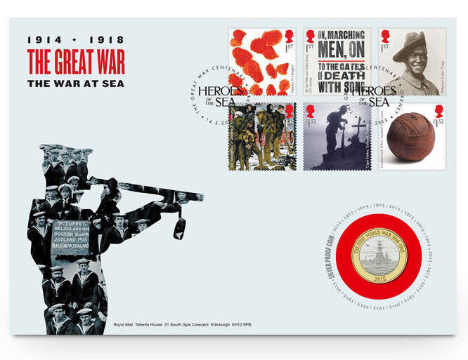 UK Royal Mint First World War 2014 -15 -16 17 £2 Coin Cover BUNC Limited edition
