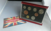 Load image into Gallery viewer, 1966 QUEEN ELIZABETH II PRE DECIMAL 8 COIN SET IN HARD CASE &amp; ROYAL MINT BOOK 00
