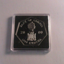 Load image into Gallery viewer, Millennium Collection Bank of Zambia 2000 Silver Proof 1000 Kawcha Coin BoxCOA
