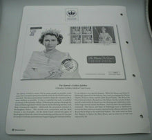 Load image into Gallery viewer, 1952-2002 HER MAJESTY THE QUEEN&#39;S GOLDEN JUBILEE BUNC 1 CROWN COIN COVER PNC
