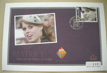 Load image into Gallery viewer, 2009 QE II&#39;S ROYAL GRANDCHILDREN PRINCESS BEATRICE STAMP COVER 4 MNH STAMPS/INFO
