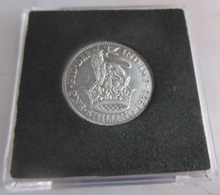 Load image into Gallery viewer, 1933 KING GEORGE V  .500 SILVER ENG ONE SHILLING COIN IN QUAD CAPSULE
