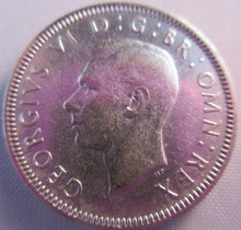 Load image into Gallery viewer, 1941 KING GEORGE VI BARE HEAD .500 SILVER aUNC ONE SHILLING COIN &amp; CLEAR FLIP E1
