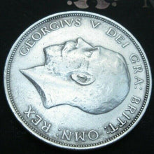 Load image into Gallery viewer, 1914 GEORGE V BARE HEAD FIRST COINAGE 1/2 CROWN SPINK 4011 CROWNED SHIELD Cc3
