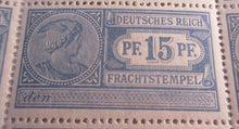 Load image into Gallery viewer, 1914 RAILWAY TAX STAMPS DEUTSCHES REICH FRACHTSTEMPEL 50 STAMPS MNH 1
