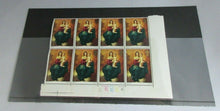 Load image into Gallery viewer, 1967 MURILLO HARRISON MADONNA &amp; CHILD 4d BLOCK OF 8 STAMPS MNH
