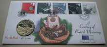 Load image into Gallery viewer, 1996 A CENTURY OF BRITISH MOTORING - CLASSIC CARS MEDAL COVER PNC &amp; INFO CARD
