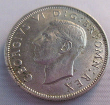 Load image into Gallery viewer, 1941 KING GEORGE VI FLORIN TWO SHILLINGS COIN UNC .500 SILVER IN CLEAR FLIP
