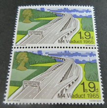 Load image into Gallery viewer, 1968 M4 VIADUCT BRIDGE 1s 9d 6 X STAMPS MNH IN CLEAR FRONTED STAMP HOLDER
