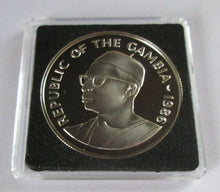 Load image into Gallery viewer, 1986 COMMONWEALTH GAMES GAMBIA SILVER PROOF 10 DALASIS COIN BOX &amp; COA
