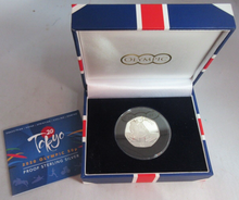 Load image into Gallery viewer, TOKYO 2020 SUMMER OLYMPIC KAYAK SILVER PROOF FIFTY PENCE 50P 2021 BOX &amp; COA
