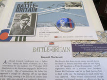 Load image into Gallery viewer, £5 Proof Coin First Day Covers Colourised Rare Unusual Battle of Britain WWII BU
