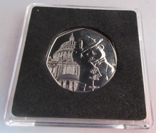 Load image into Gallery viewer, 2019 PADDINGTON AT ST PAULS QEII BUNC 50P FIFTY PENCE COIN QUAD CAPSULE &amp; COA
