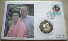 Load image into Gallery viewer, 2007 DIAMOND WEDDING ANNIVERSARY THE THIRD DECADE BUNC 1 DOLLAR COIN COVER PNC
