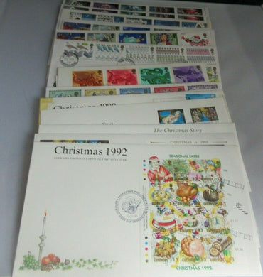 CHRISTMAS FDC A WONDERFUL SELECTION OF FIRST DAY COVERS VARIOUS YEARS TO CHOOSE