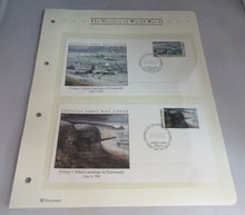 Load image into Gallery viewer, 1994 D-DAY ALLIED LANDINGS AT NORMANDY FIRST DAY STAMP COVERS X 2 &amp; ALBUM SHEET
